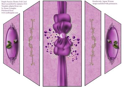 Purple Passion Theatre Fold Card