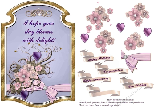 Blooms of Delight Card Topper 