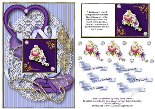 Floral Card-On-A-Card Card Topper 1