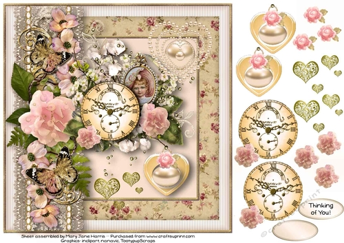 Soft Pink Rose Victorian Card Topper