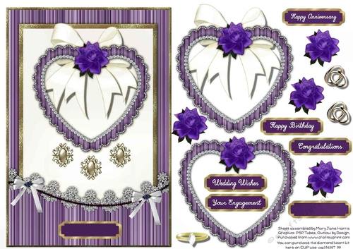 Heart Full of Love Card Topper 1