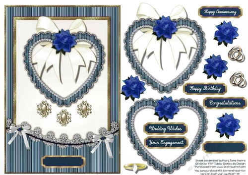 Heart Full of Love Card Topper 2