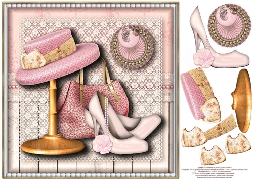 Gorgeous in Pink Card Topper 