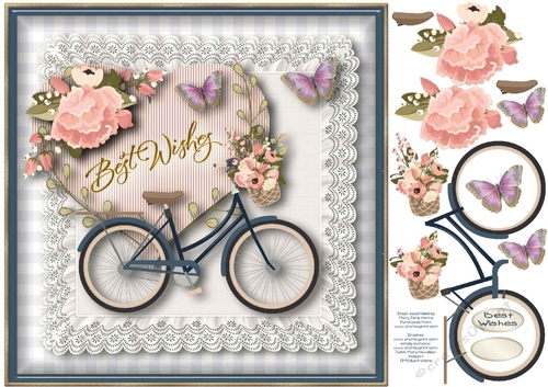 My Blue Bike Card Topper 