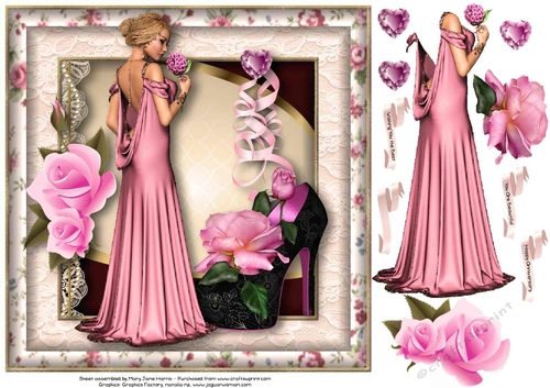 She Is Stunning Card Topper 1