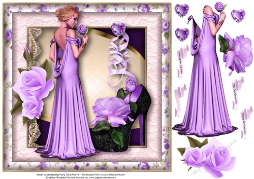 She Is Stunning Card Topper 2