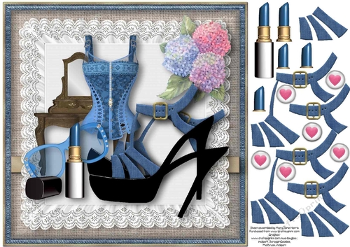 Denim Delights Card Topper