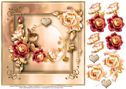 Roses are Romantique Topper 2