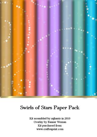 Swirls of Stars Paper Pack