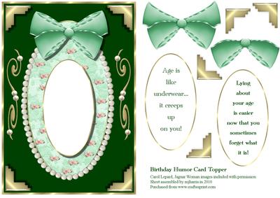 Birthday Humor Card Topper