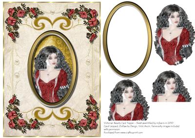 Victorian Beauty Card Topper