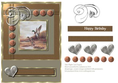 Take Flight Card Topper