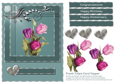 Fresh Tulips Card Topper