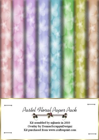 Pastel Floral Paper Pack