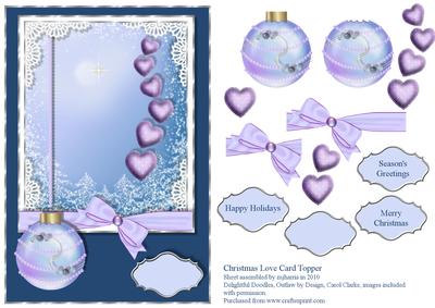 Christmas Love Card Topper