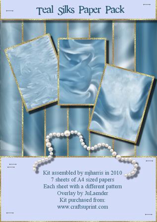 Teal Silks Paper Pack