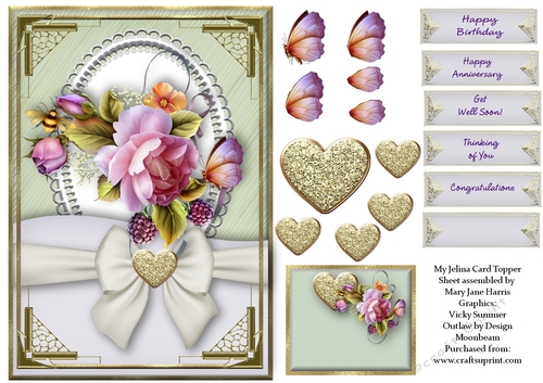 My Jelina Card Topper
