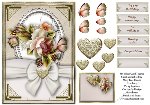 My Jelina Card Topper 2