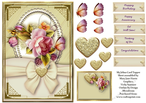 My Jelina Card Topper 3