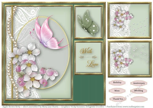 Apple Brown Betty Card Topper