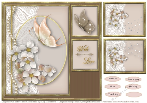 Apple Brown Betty Card Topper 2