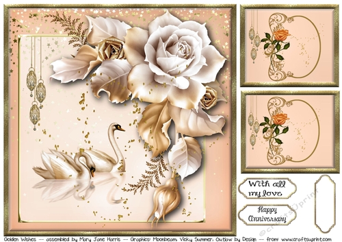 Golden Wishes Card Topper