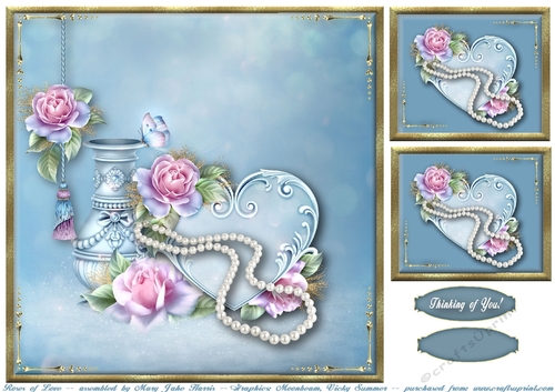 Roses of Love Card Topper