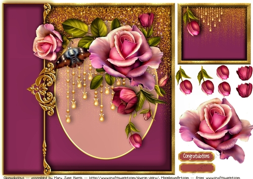 Glamadacious Card Topper 2
