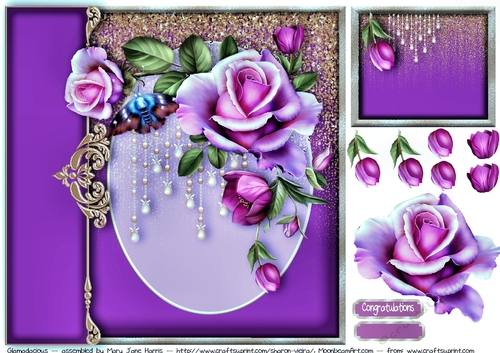 Glamadacious Card Topper 3