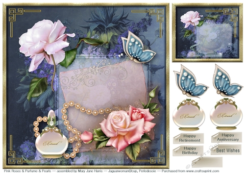 Pink Roses & Purfume & Pearls 