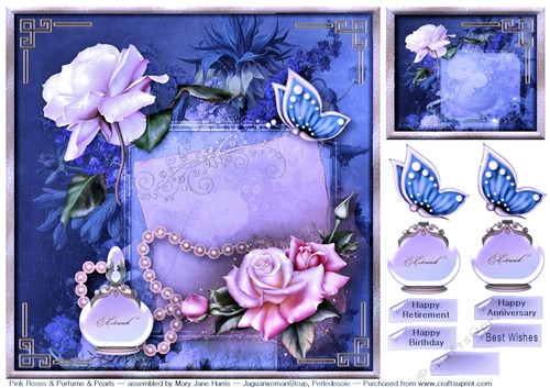 Pink Roses & Purfume & Pearls  2