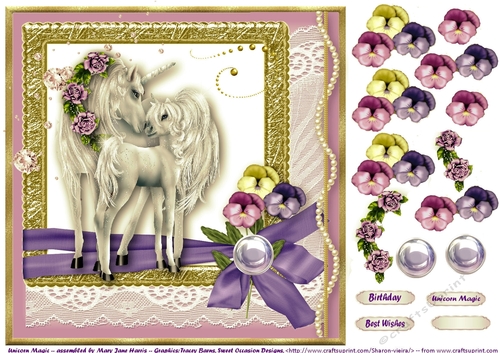 Unicorn Magic Card Topper 2