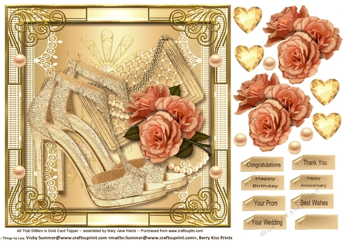 All That Glitters is Gold Card Topper 2