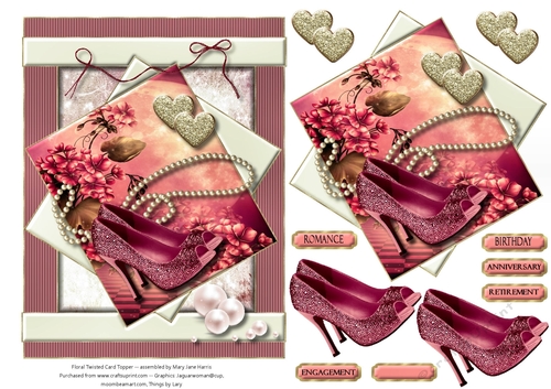Floral Twisted Card Topper 