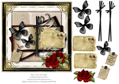 Days of Yore Card Topper