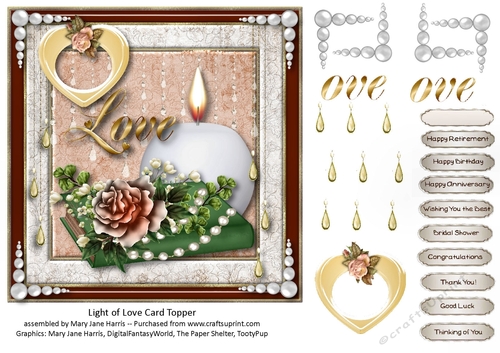 Light of Love Card Topper 