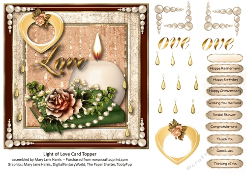Light of Love Card Topper 2
