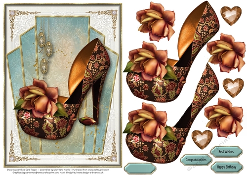 Show Stopper Shoe Card Topper 