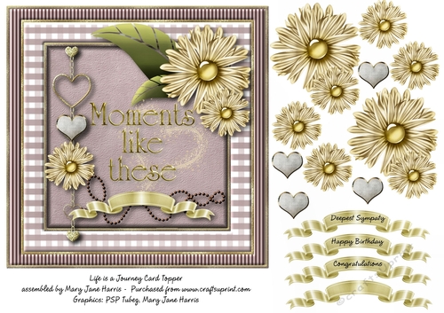 Life is a Journey Card Topper 
