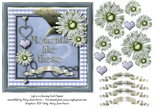 Life is a Journey Card Topper 2