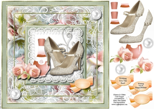 Glamor & Glitter Card Topper 