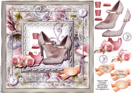 Glamor & Glitter Card Topper 3