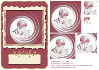 Apple Blossoms Card Topper