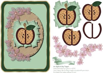 An Apple a Day Card Topper