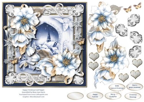 Happy Christmas Card Topper 