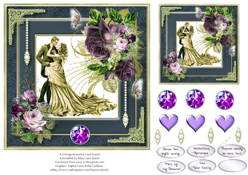 A Victorian Romance Card Topper 2