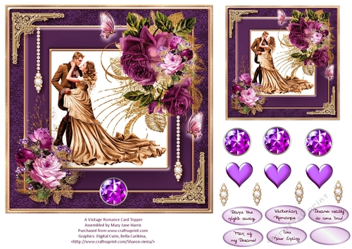 A Victorian Romance Card Topper 3