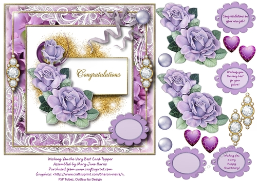 Wishing You the Very Best Card Topper 