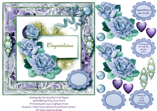 Wishing You the Very Best Card Topper 2