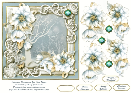 Christmas Blessings to You Card Topper 2